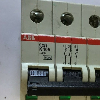 ABB S283K10A CIRCUIT BREAKER 10A  254/440VAC