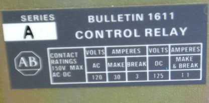 ALLEN-BRADLEY1611-NX7 Ser. A CONTROL RELAY / 1 N.C. /  24VDC / NEW SURPLUS