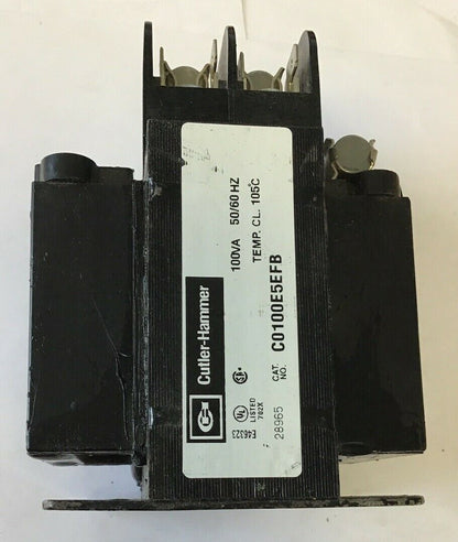 CUTLER HAMMER C0100E5EFB CONTROL TRANSFORMER 100VA 50/60HZ