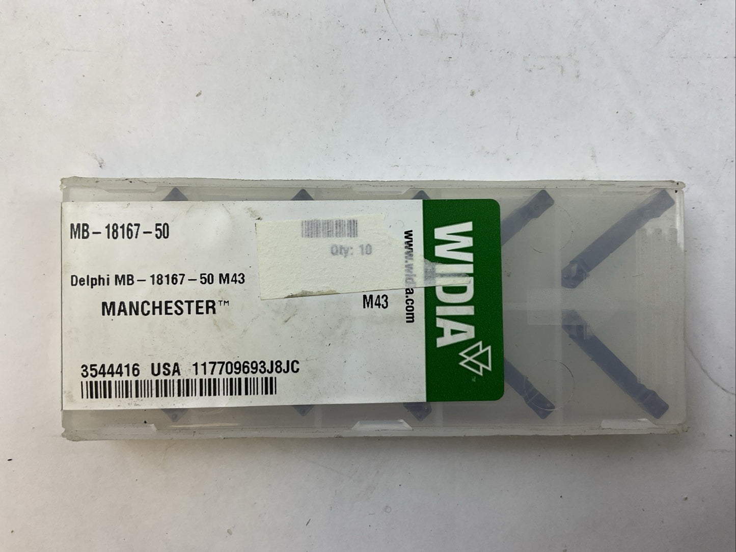 WIDIA MB-18167-50 CARBIDE INSERT (BOX OF 10)