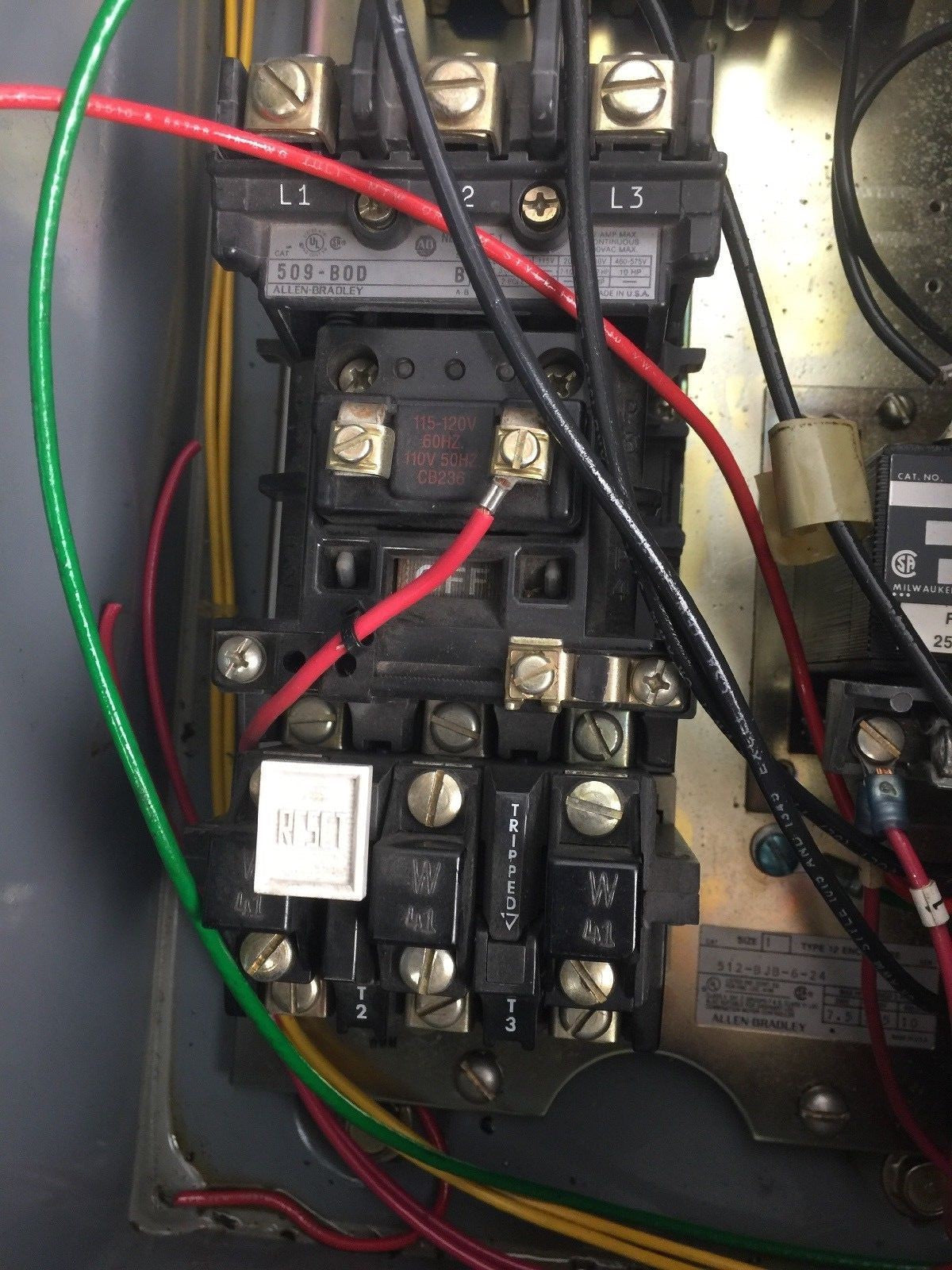 Allen Bradley 512-BJB-6-24 Combination Motor Controller with Control Transformer