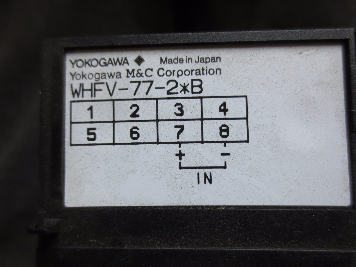YOKOGAWA JUXTA WHFV / WHFV-77-2*B  HOF29071 / H0F29071 SIGNAL CONDITIONER? 10VDC