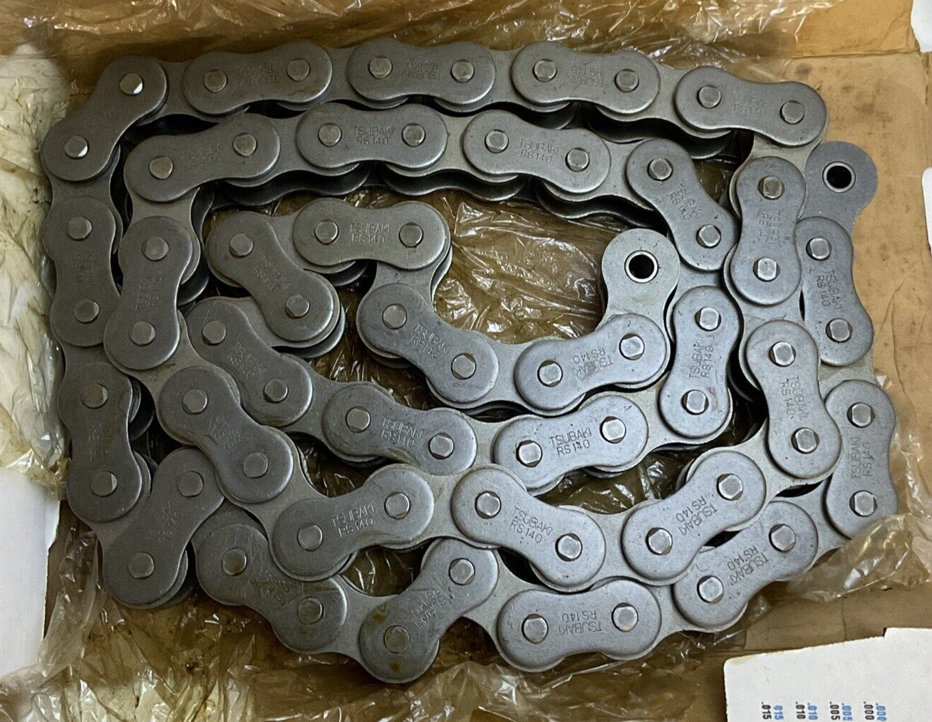 TSUBAKI RS 140 RIV ROLLER CHAIN 10'