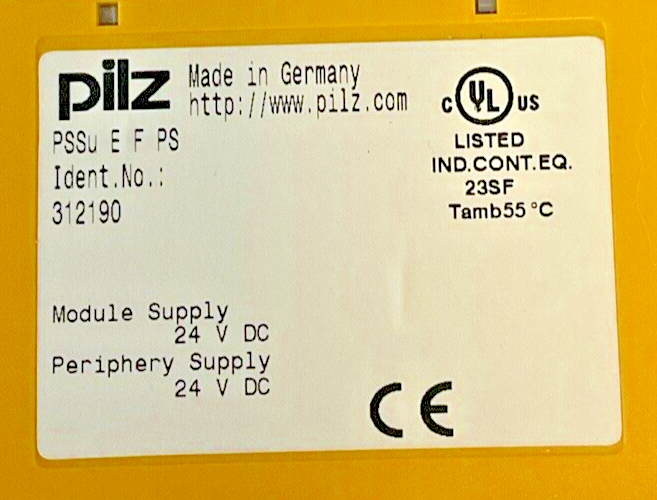 PILZ PSSU E F PS ELECTRONIC MODULE 24VDC