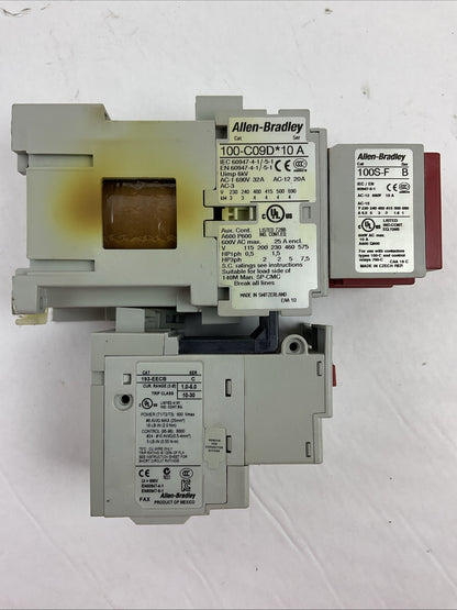 ALLEN BRADLEY STARTER (100S-C09DJ14C (100-C09D*10 +100S-F) + 193-EECB 1.0-5.0A)