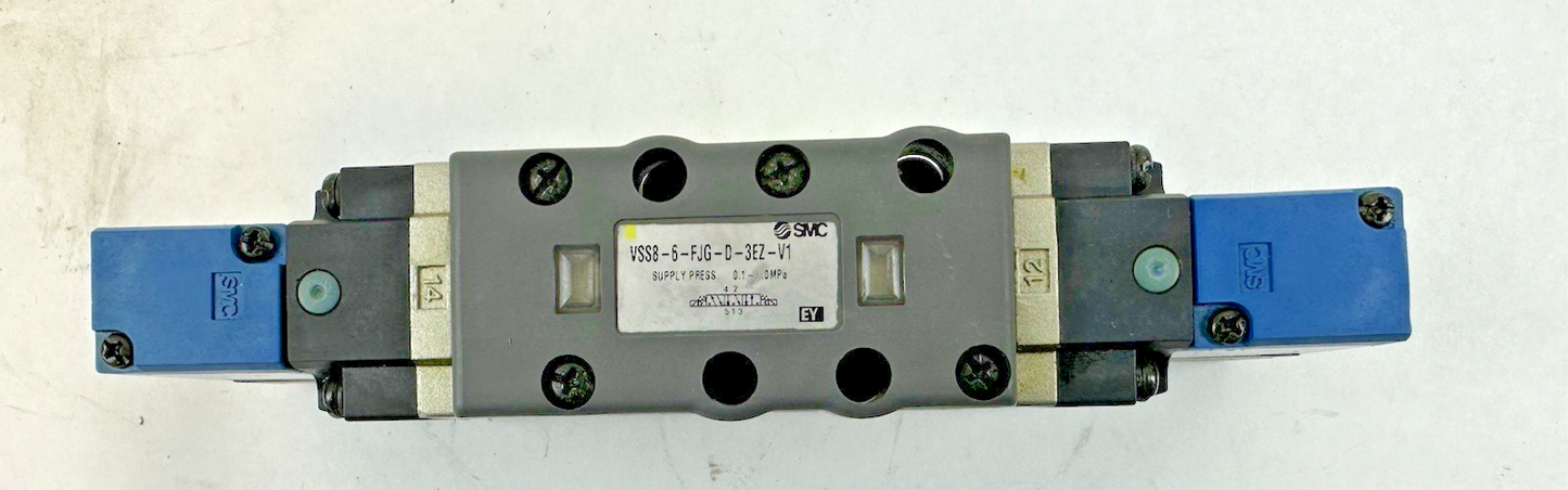 SMC VSS8-6-FJG-D-3EZ-V1 PNEUMATIC SOLENOID VALVE 24VDC 142 PSIG