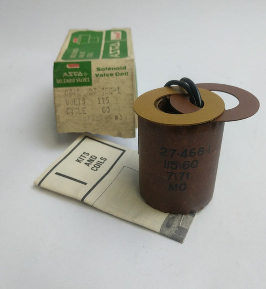 ASCO SOLENOID VALVE COIL 27-466-1 NEW 274661