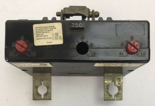 WESTINGHOUSE HLB2350T AB TRIP UNIT 350AMP 2POLE INST TRIP 1750-3500A 5680D04G17