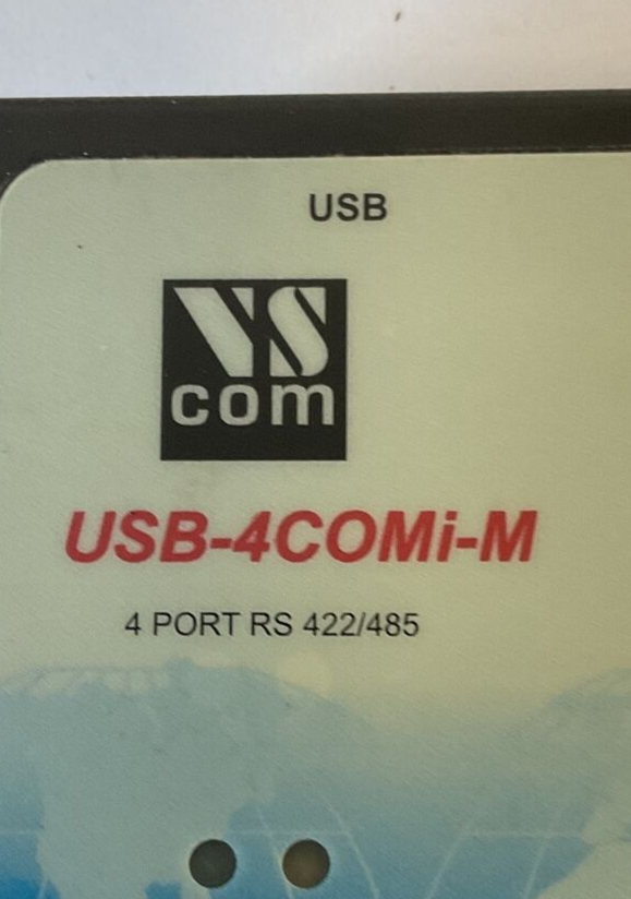 VS COM USB-4COMI-M CONNECTOR DB9-MALE 5VDC 1.6 4 PORT RS 422/485