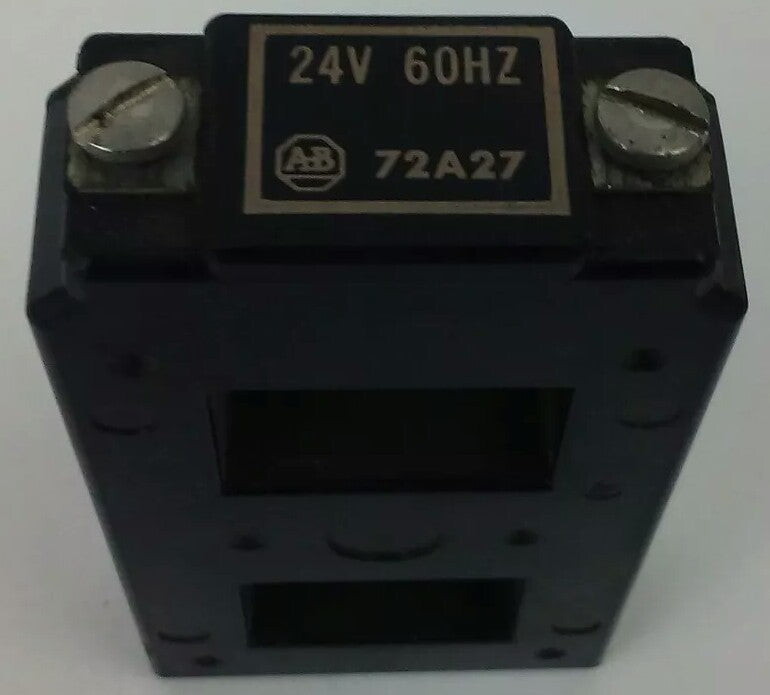 ALLEN BRADLEY 72A27 COIL 24V@ 60HZ, GOOD CONDITION, MINIMAL SIGNS OF WEAR, USED