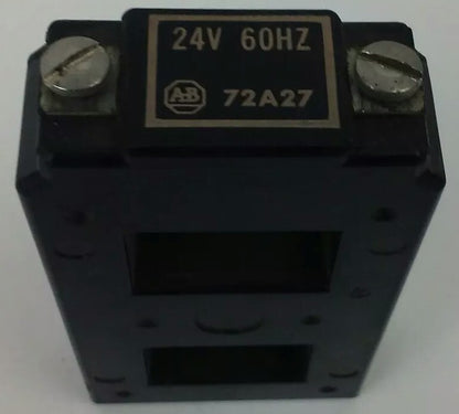 ALLEN BRADLEY 72A27 COIL 24V@ 60HZ, GOOD CONDITION, MINIMAL SIGNS OF WEAR, USED