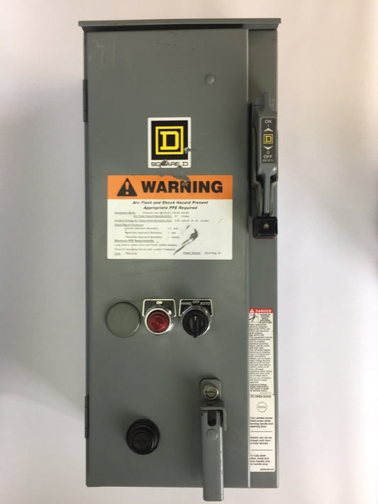 SQUARE D 8538SBA23V81CFF4P51T11 SIZE 0 COMBINATION STARTER 575VAC 30A TYPE 12/3R
