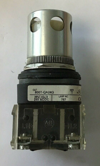 ALLEN BRADLEY 800T-QA24 SER T 24VAC/VDC PUSH BUTTON WHITE
