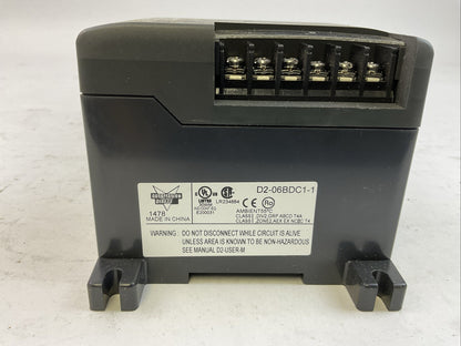AUTOMATION DIRECT D2-06BDC1-1 POWER SUPPLY 6-SLOT RACK 12/24VDC KOYO DIRECT 205
