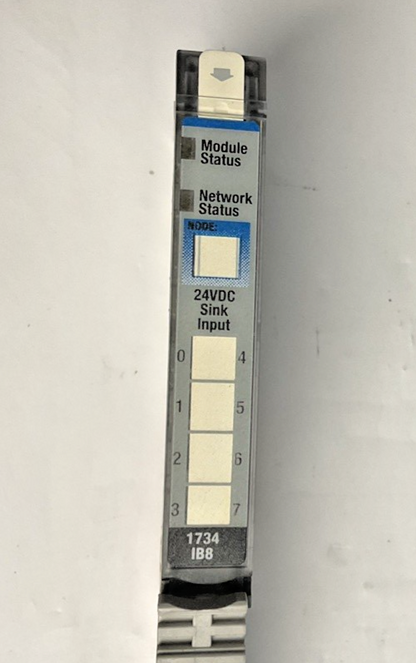 ALLEN BRADLEY 1734-IB8 PLC MODULE SER.D W/1734-MB BASE W/1734-RTB ***LOTOF5***