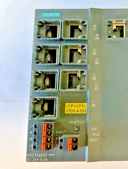 SIEMENS 6GK5308-2FL10-2AA3 IE SWITCH SCALANCE X308-2 24VDC 0.4A