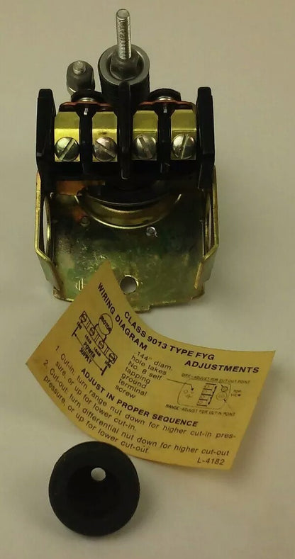 SQUARE D 9013 FYG2 PRESSURE SWITCH, 60-80PSI, 2P, 3PH, 115/230/32V, 3HP