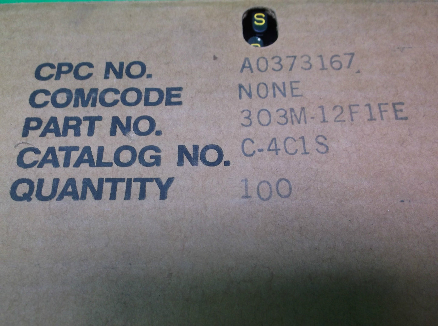 NORTHERN TELECOM COOK 303M-12F1FE / C-4C1S CIRCUIT PROTECTORS - 100 PIECES NIB