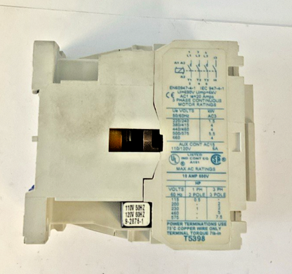 EATON CE15BNS3AB CONTACTOR SER.B1 SIZE:B 110/120V COIL 50/60HZ