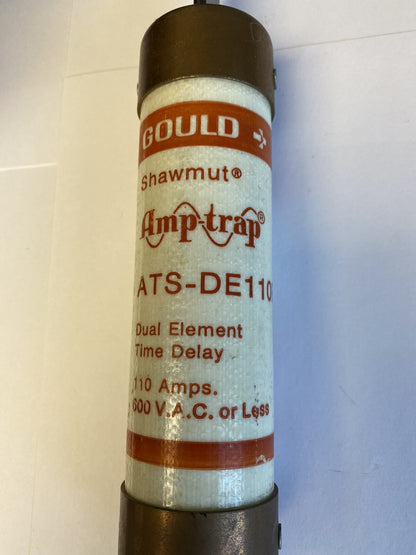 Gould Shawmut Amp-trap ATS-DE-110R 110A 600V Fuse "Lot of 2"