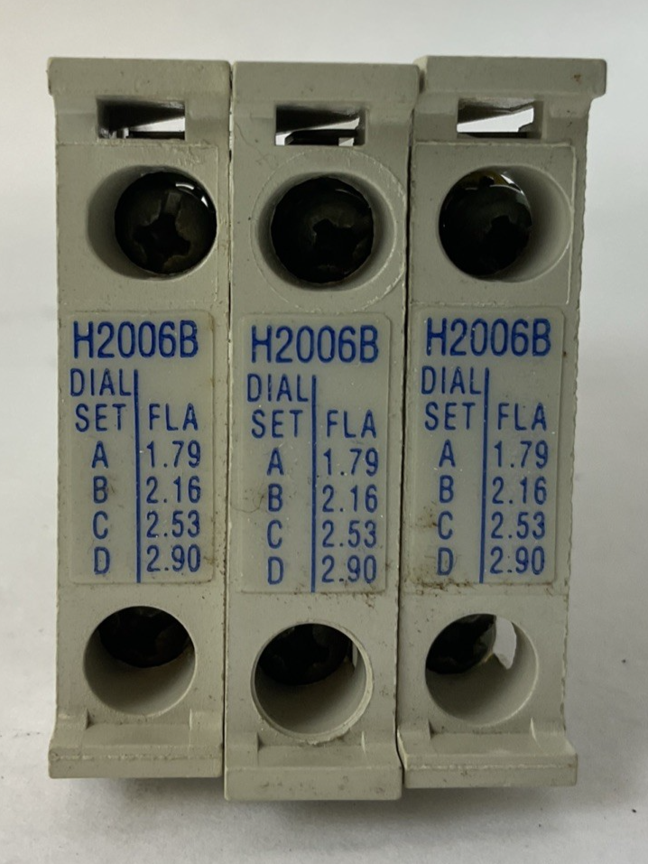 CUTLER HAMMER H2006B-3 FREEDOM SERIES 1.79-2.90AMP HEATER PACK