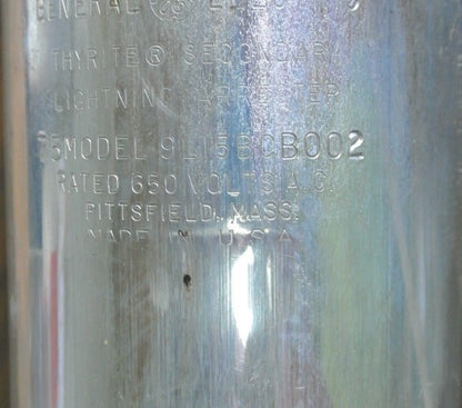 GE 9L15BCB002 THYRITE SECONDARY SURGE ARRESTOR, 0-650V, 2-POLE - NEW SURPLUS