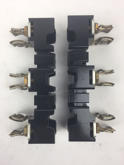 ALLEN BRADLEY 1491-N226 FUSE BLOCK 31-60 AMPS 250 VOLT 3 POLE SERIES A