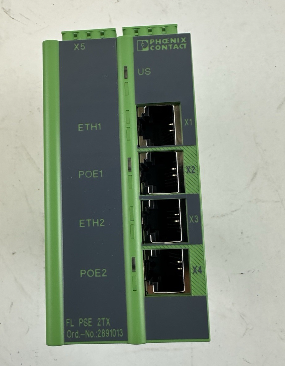 PHOENIX CONTACT FL PSE 2TX 2891013 24VDC ETHERNET MODULE