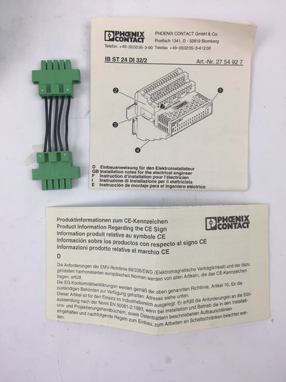 PHOENIX CONTACT IB ST 24 DI 32/2 INTERBUS INPUT MODULE