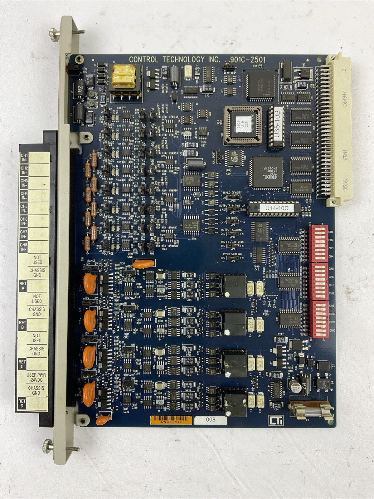 CONTROL TECHNOLOGY INC 901C-2501 ANALOG 8 PT INPUT 4 PT OUTPUT