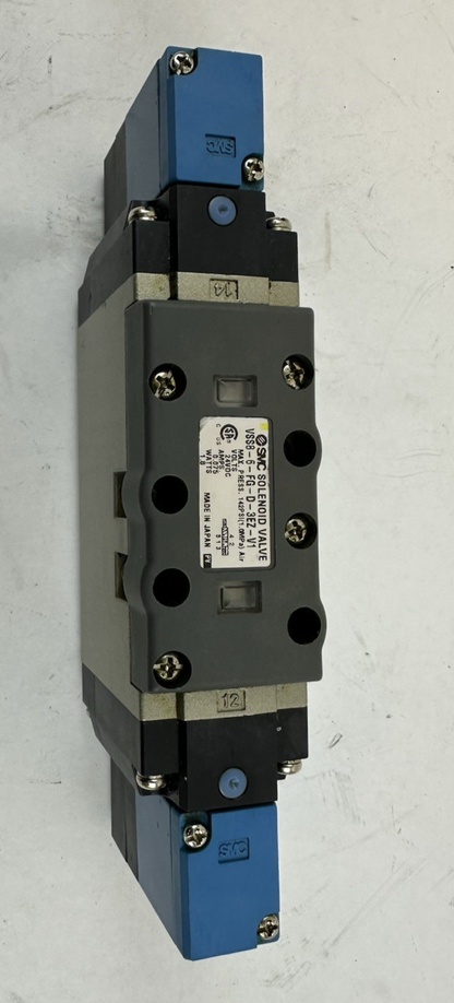 SMC VSS8-6-FG-D-3EZ-V1 SOLENOID VALVE 24VDC .075AMPS 1.8WATTS 142 PSI