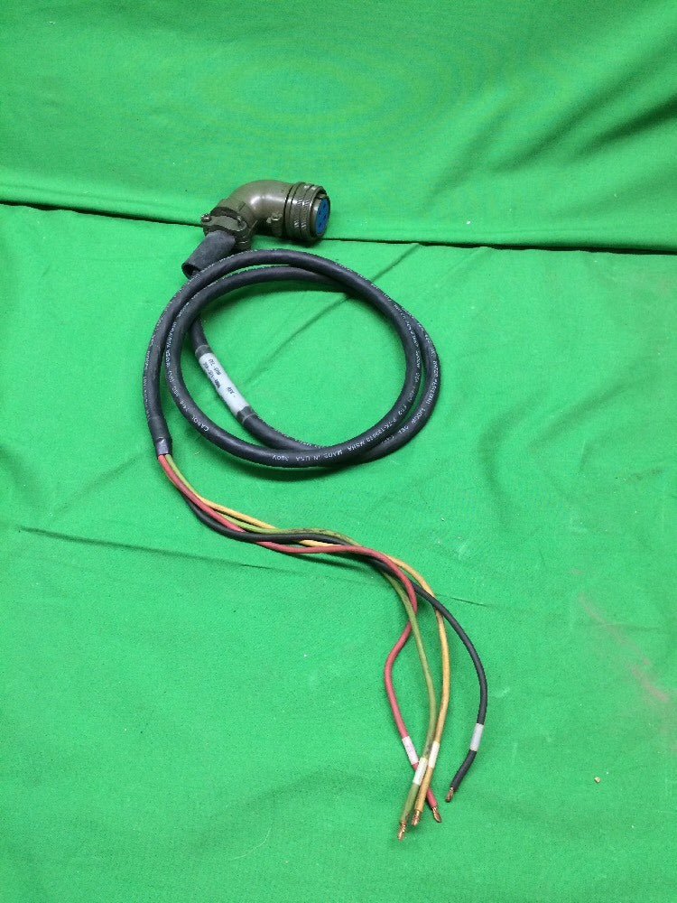 CEL-CON 600132 CABLE, 4 FT, CONNECTOR 4 PIN FEMALE, 90_, 300 V