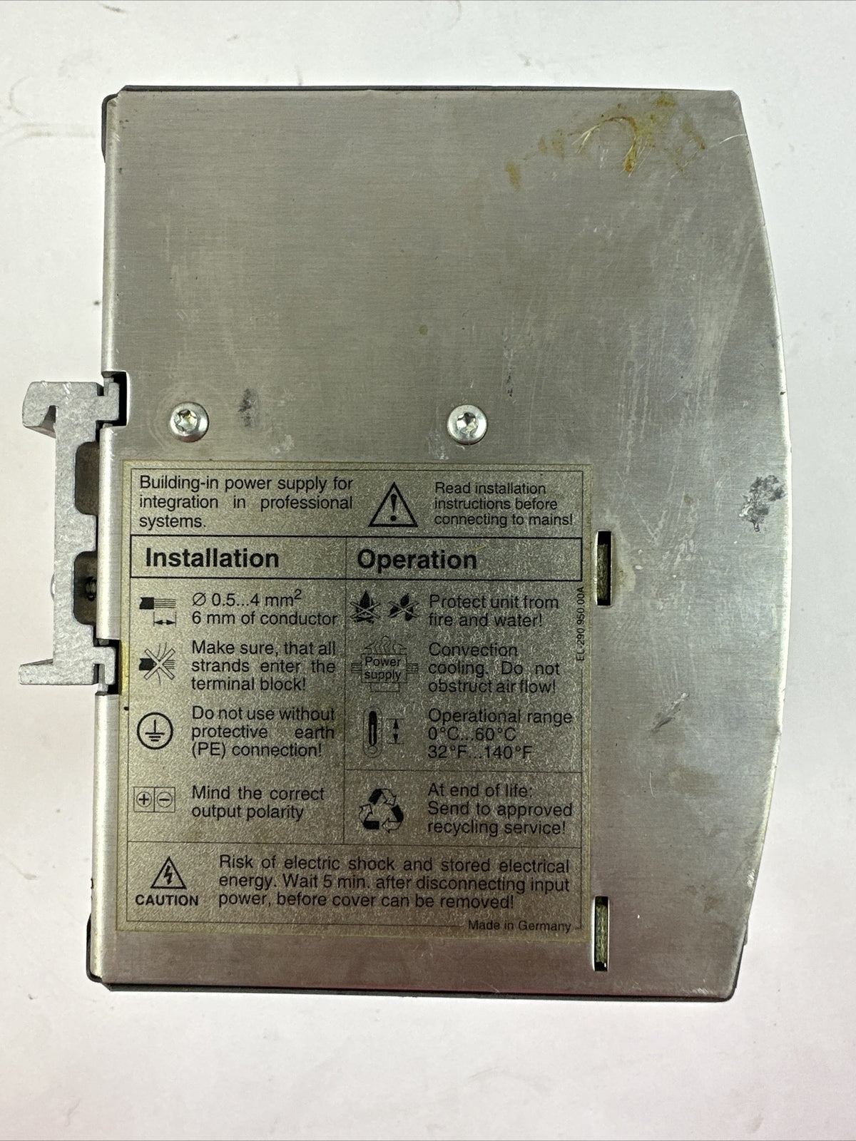 SOLA SDN 10-24-100 POWER SUPPLY 24VDC 10A 115/230VAC 6.0/2.8A