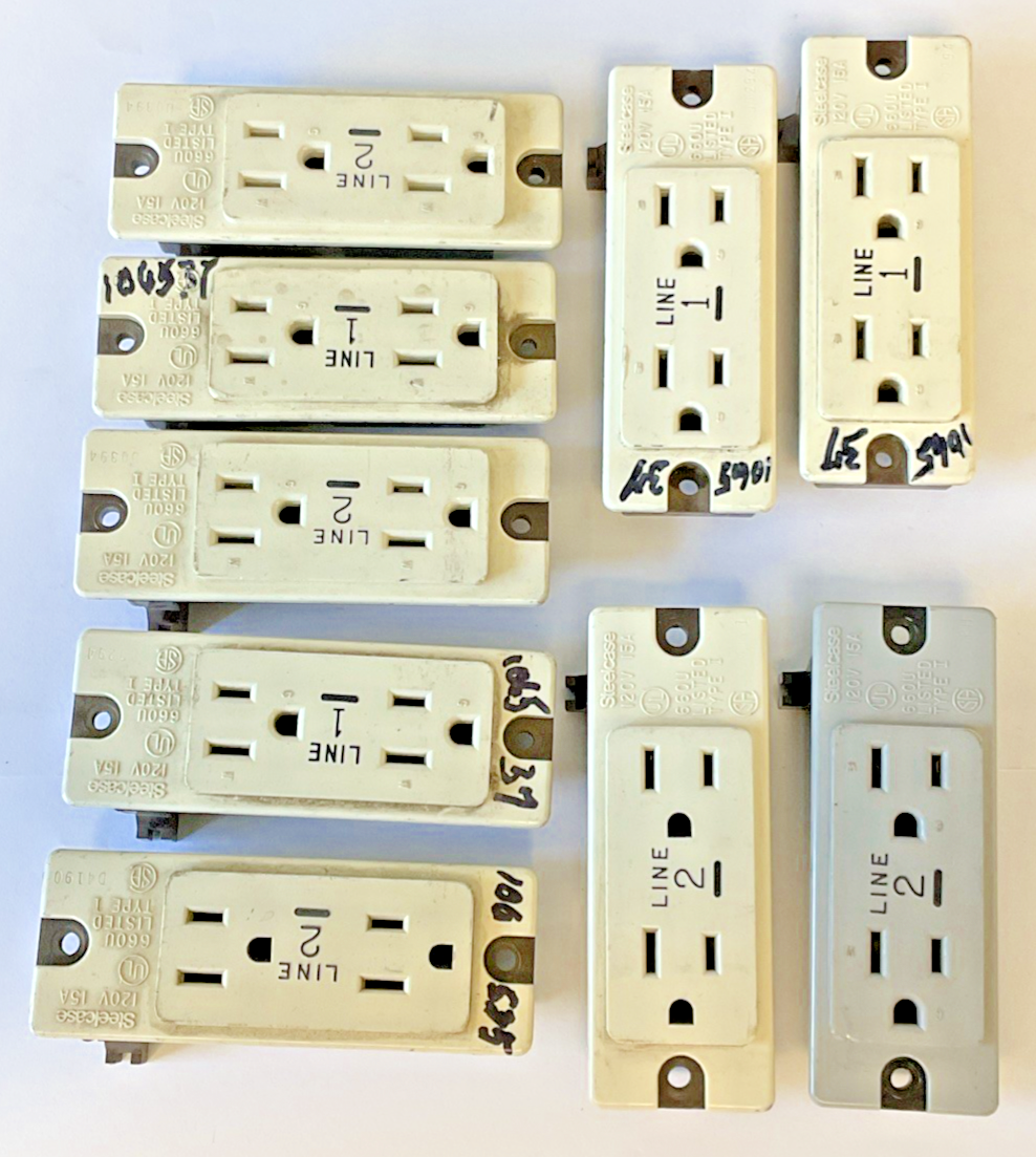 STEELCASE 98665 PLUG PANEL RECEPTACLE 120V 15A 660U ***LOTOF9***