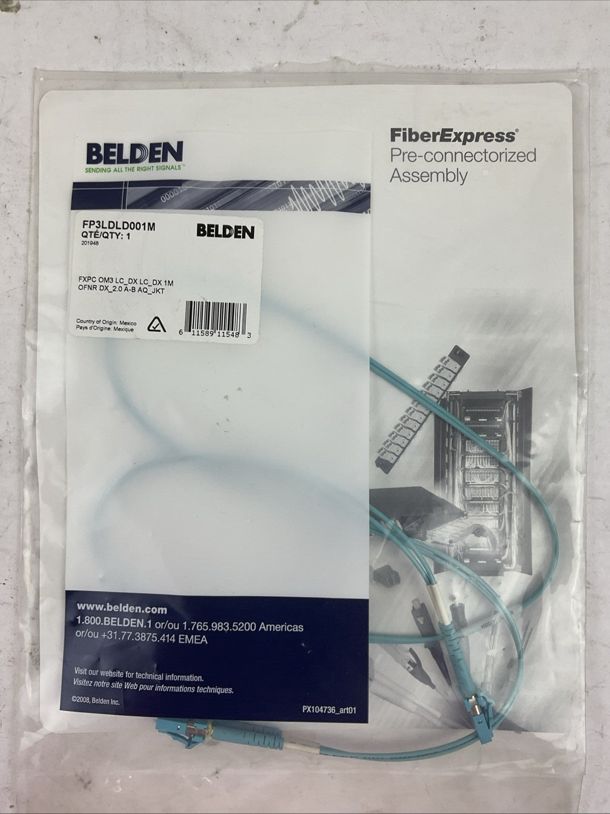 BELDEN FP3LDLD001M PATCH CORD