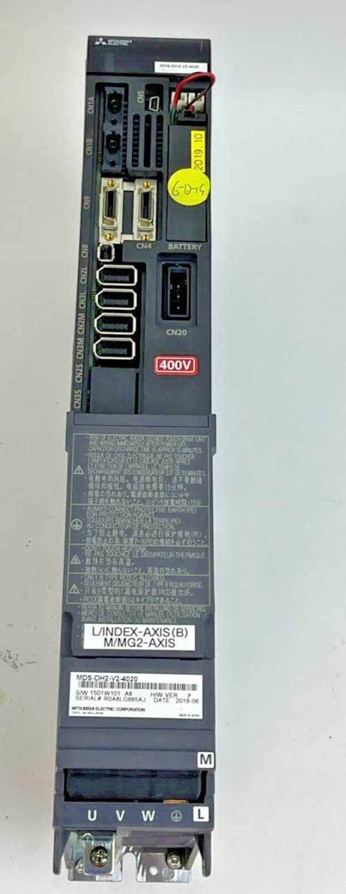 MITSUBISHI MDS-DH2-V2-4020 SERVO DRIVE UNIT 2.0/1.0KW 480V H/WVER.P 240HZ