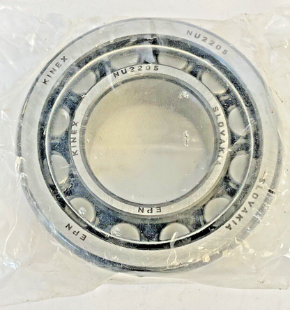 KINEX - NU2205 EPN- SINGLE ROW CYNDRICAL BALL BEARING - 25x52x18 mm
