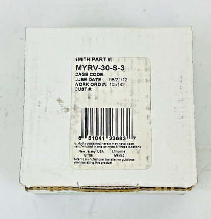 SMITH BEARING - MYRV-30-S-3 - NEW CAM YOKE ROLLER BEARING