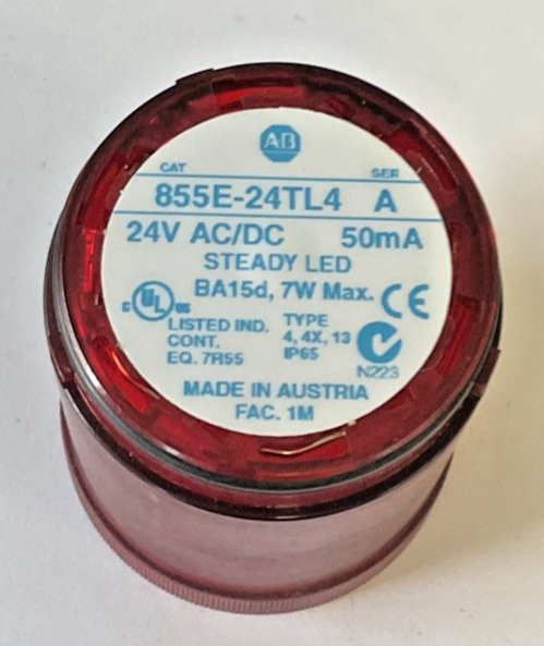 ALLEN BRADLEY 855E-24TL4 STEADY LED 7W SER.A