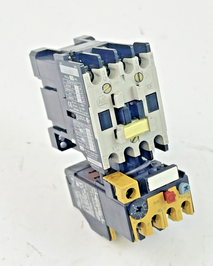 ALLEN BRADLEY -100-A12ND3 SER. B CONTACTOR W 120V COIL & 193-BSB 16 SER. B RELAY