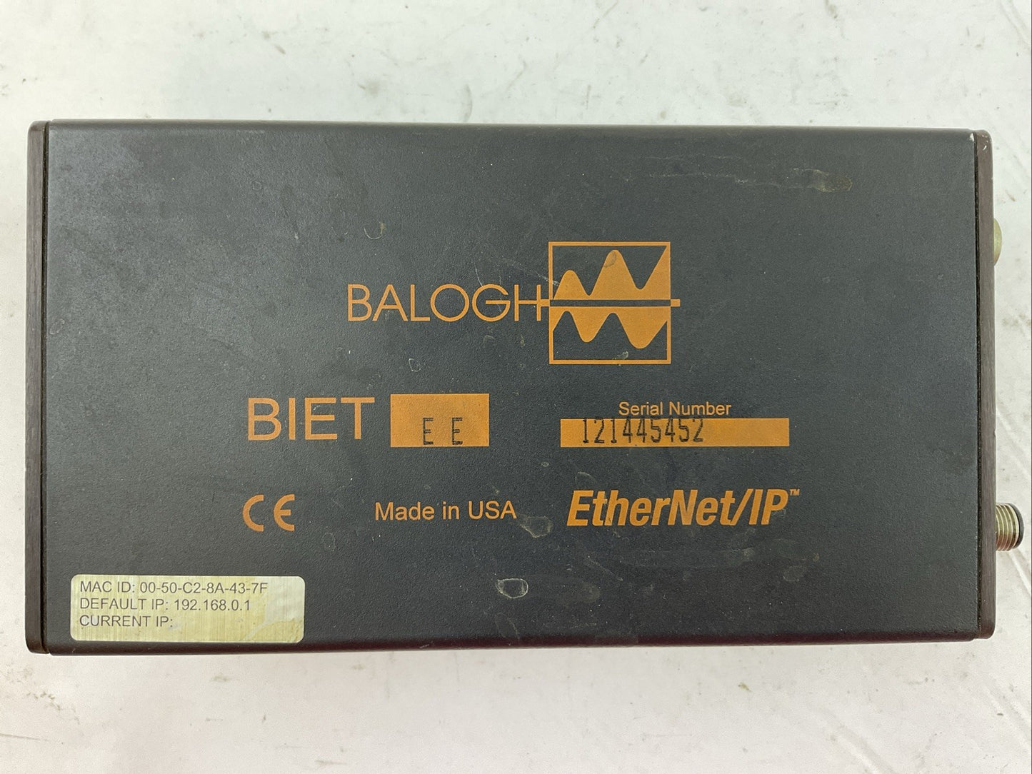 BALOGH BIET-EE ETHERNET/IP 24VDC