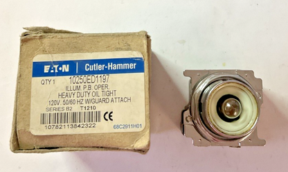 EATON 10250ED1197 ILLUMINATED PUSH BUTTON 120V SER.B2 WITHOUT GUARD