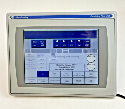 ALLEN-BRADLEY - 2711P-T12C4D8 SER. A - PANELVIEW PLUS 1250 ASSEMBLED TERMINAL