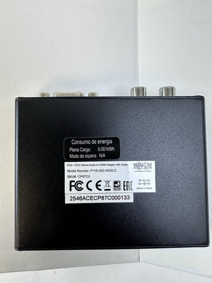 TRIPP-LITE P116-000-HDSC2 VGA with Audio to HDMI Adapter/Scaler