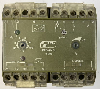 PILZ P4B-2NB SAFETY RELAY TB:10SEC UST: 240VAC 10VA D1D2D3: 250VAC 8A 1100VA