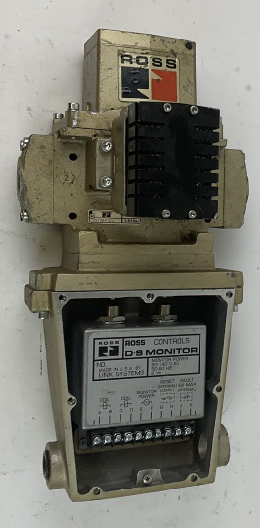 ROSS 3573B4143 DOUBLE VALVE 2-8.5BAR  D-S MONITOR 140VAC 26WATT