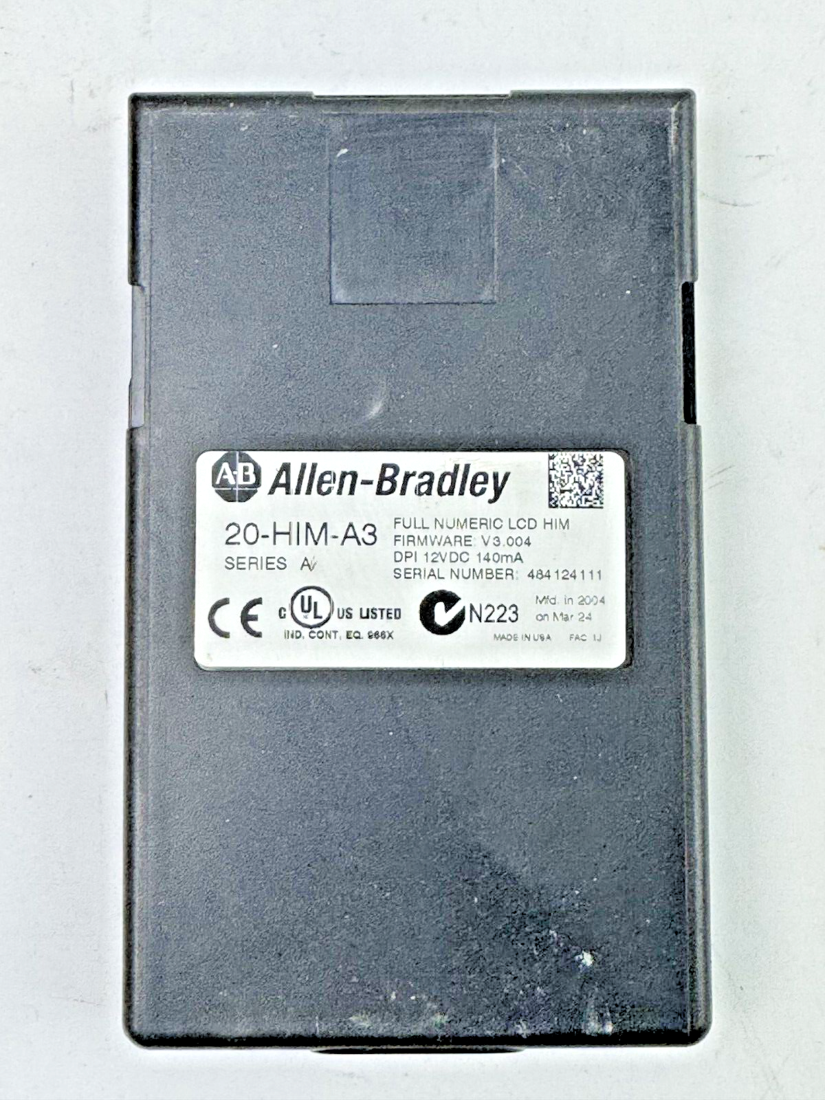 ALLEN-BRADLEY - 20AD2P1A0AYNANNN SER. A FW. 2.009 - POWERFLEX 70 & 20-HIM-A3 /A