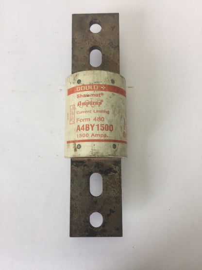 GOULD SHAWMUT A4BY1500 AMP-TRAP CURRENT LIMITING FUSE 1500 AMP 600VAC CLASS L