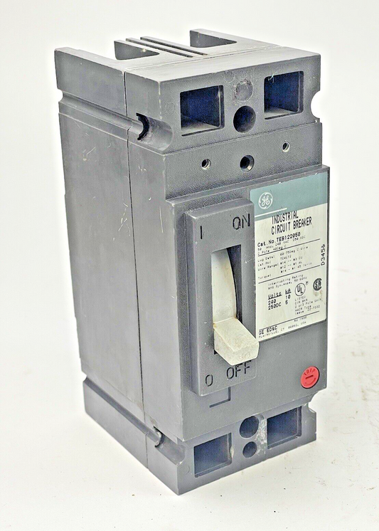 GE - TEB122050 - CIRCUIT BREAKER -  240 VAC, 20 A, 2POLE - HACR TYPE