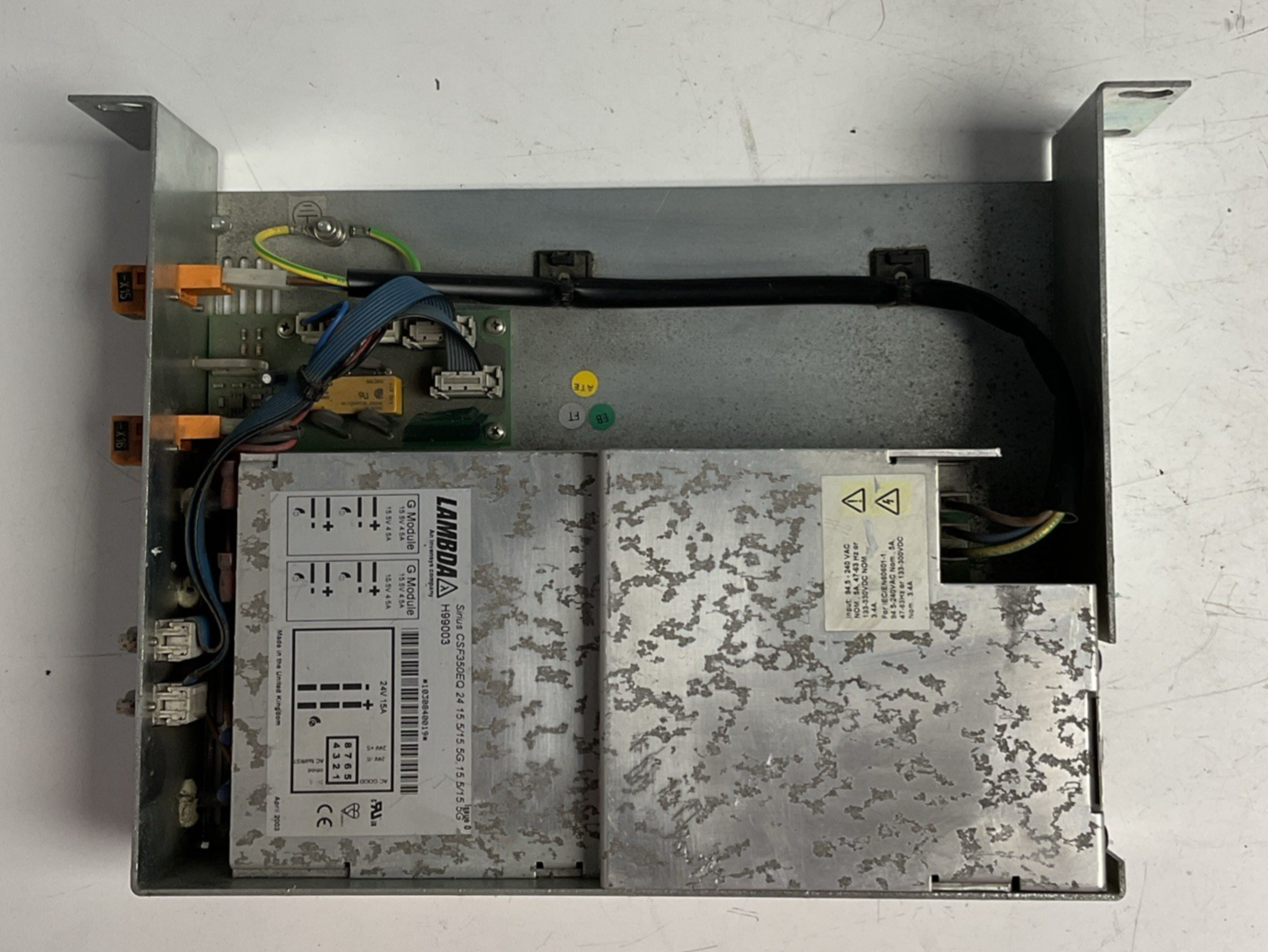LAMBDA SIRIUS CSF350EQ 24 15.5/15.5G, 15.5/15.5G H99003 POWERWARE GmbH L-SYS-NR.